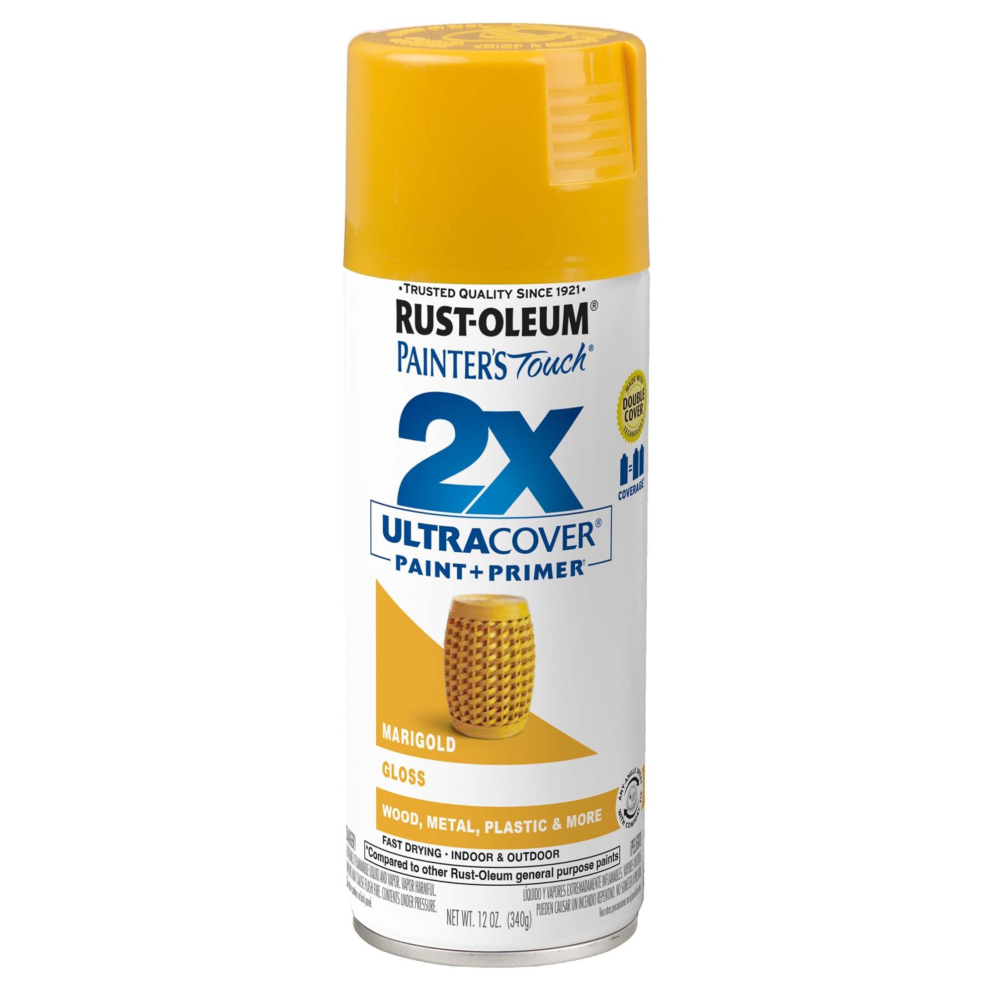 Rust-Oleum Painter's Touch 2X Spray Paint - Gloss Marigold, 12 Oz. Cans, 6 Pk, Model# 346955DS